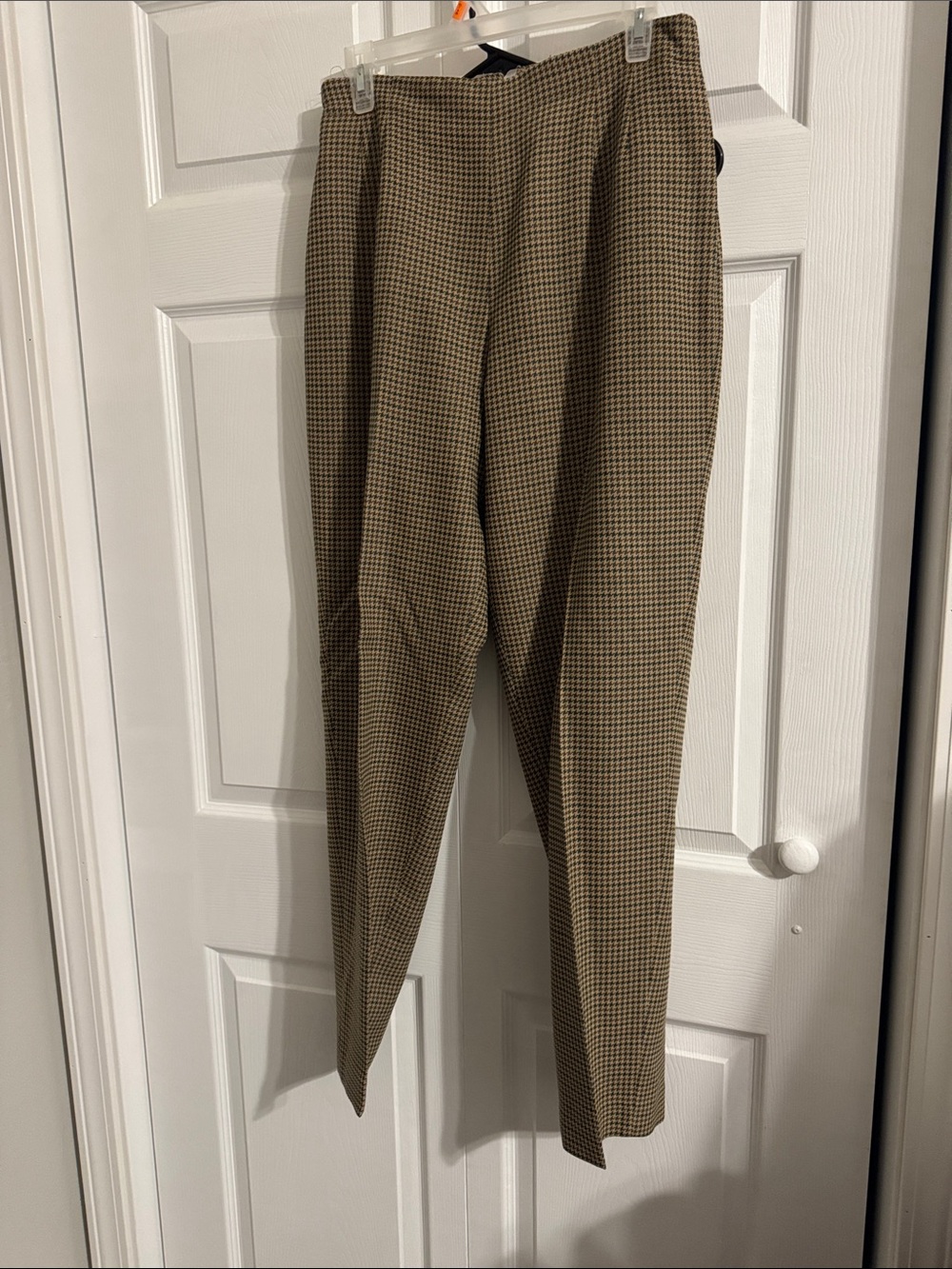 Liz Claiborne womens Houndstooth Dress Pants - Tan & Black
